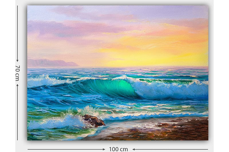 Decorative Canvas Painting 70x100 - Boligtilbehør - Billeder & kunst - Billeder på lærred