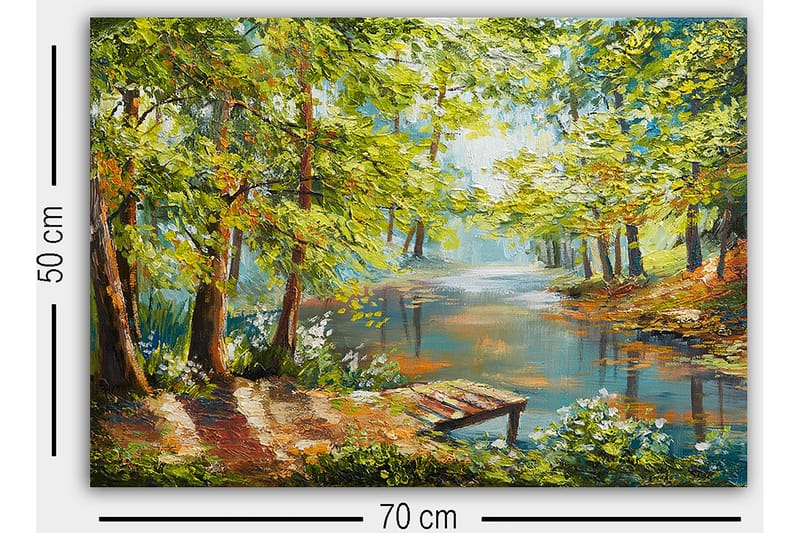 Decorative Canvas Painting 50x70 - Boligtilbehør - Billeder & kunst - Billeder på lærred