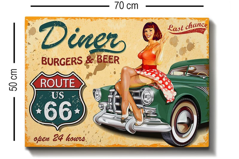 Decorative Canvas Painting 50x70 - Boligtilbehør - Billeder & kunst - Billeder på lærred