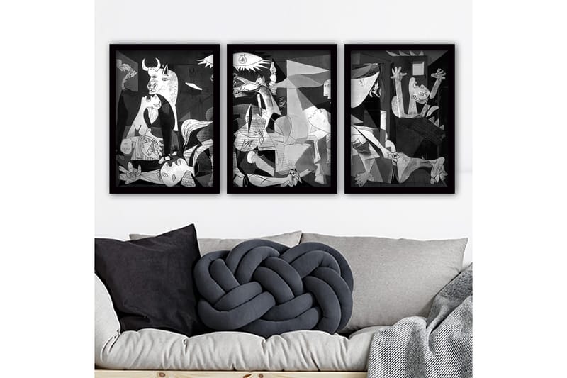 Decorative Framed Painting (3 Pieces) 35x45, undefined