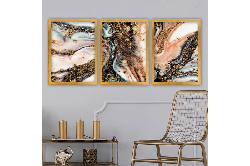 Decorative Framed Painting (3 Pieces) 35x45, undefined