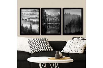 Decorative Framed Painting (3 Pieces) 35x45 - Boligtilbehør - Billeder & kunst - Billeder på lærred