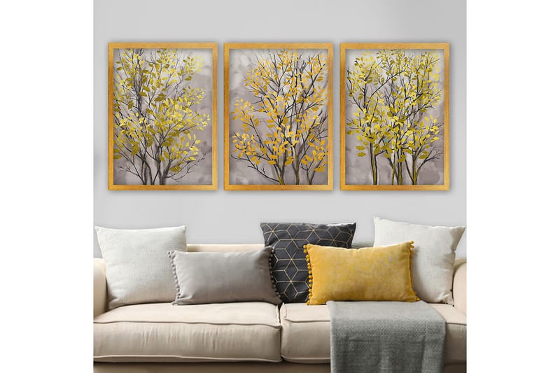 Decorative Framed Painting (3 Pieces) 35x45, undefined