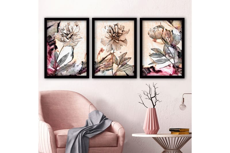Decorative Framed Painting (3 Pieces) 35x45, undefined