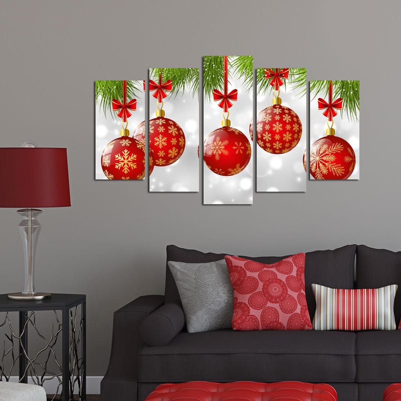 Decorative MDF Painting (5 Pieces) 20x60 - Boligtilbehør - Billeder & kunst - Billeder på lærred