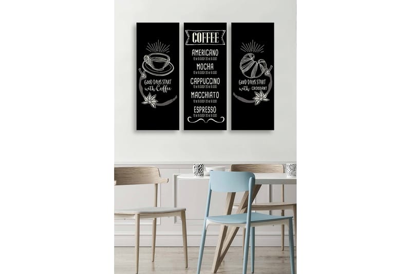 Decorative MDF Painting (3 Pieces) 20x50 - Boligtilbehør - Billeder & kunst - Billeder på lærred