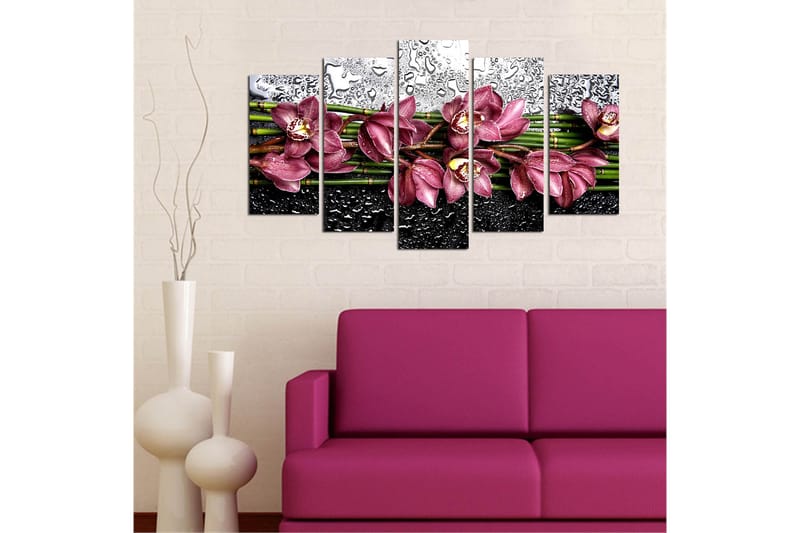 Decorative MDF Painting (5 Pieces) 20x60 - Boligtilbehør - Billeder & kunst - Billeder på lærred
