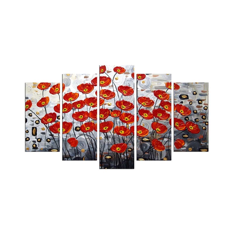 Decorative MDF Painting (5 Pieces) 20x60 - Boligtilbehør - Billeder & kunst - Billeder på lærred