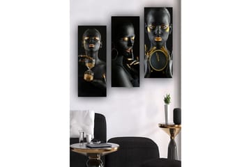 Decorative MDF Painting (3 Pieces) 20x50 - Boligtilbehør - Billeder & kunst - Billeder på lærred