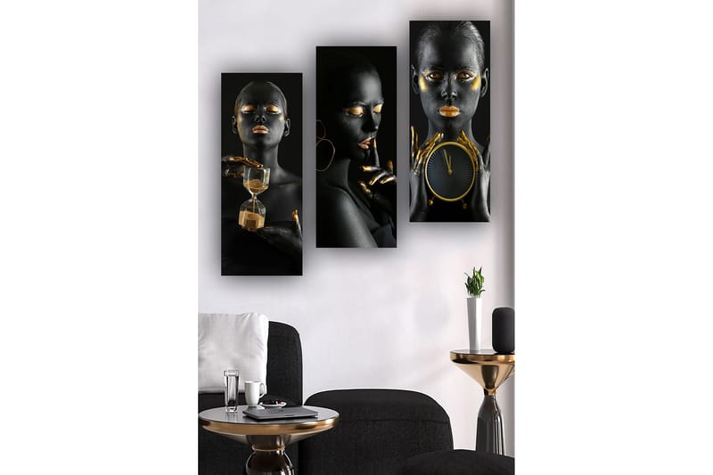 Decorative MDF Painting (3 Pieces) 20x50 - Boligtilbehør - Billeder & kunst - Billeder på lærred