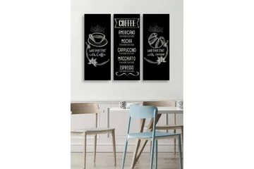Decorative MDF Painting (3 Pieces) 20x50 - Boligtilbehør - Billeder & kunst - Billeder på lærred