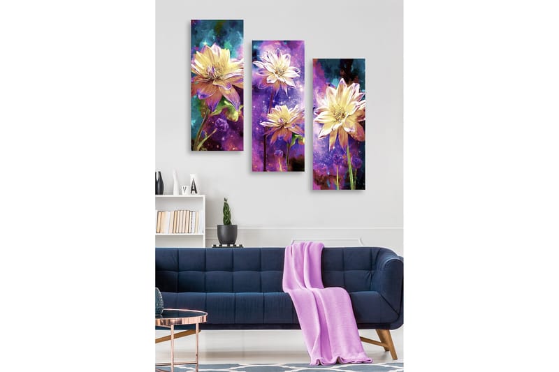 Decorative MDF Painting (3 Pieces) 20x50, undefined