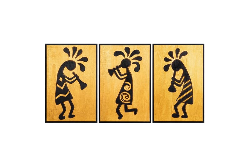 Dekoration Træbilleder - Boligtilbehør - Billeder & kunst - Billeder på lærred