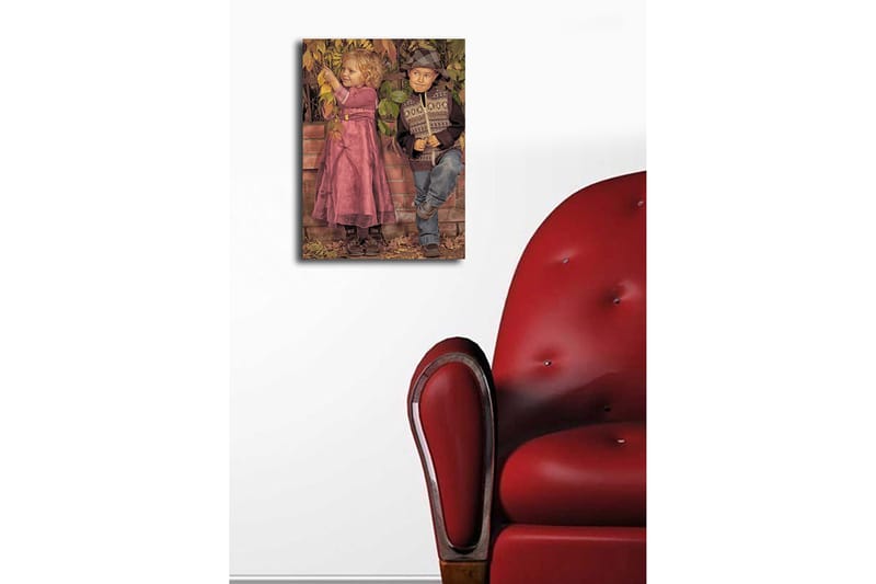 Dekorativ Canvasbillede 28x38 cm - Flerfarvet - Boligtilbehør - Billeder & kunst - Billeder på lærred