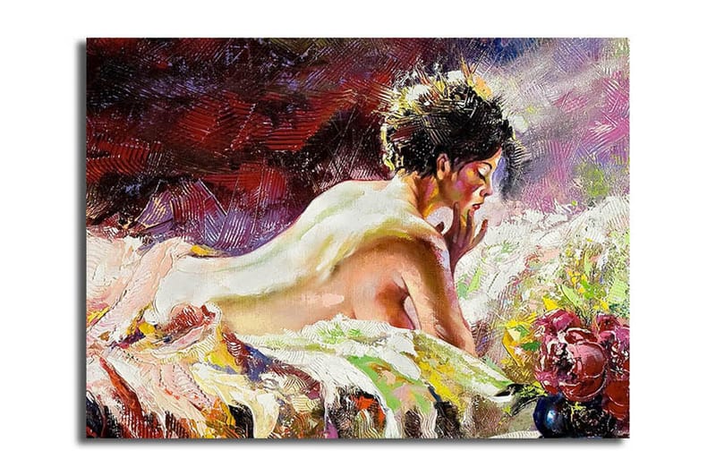 Dekorativ Canvasbillede 28x38 cm - Flerfarvet - Boligtilbehør - Billeder & kunst - Billeder på lærred
