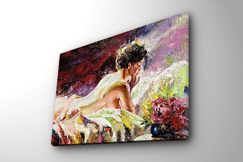 Dekorativ Canvasbillede 28x38 cm - Flerfarvet - Boligtilbehør - Billeder & kunst - Billeder på lærred