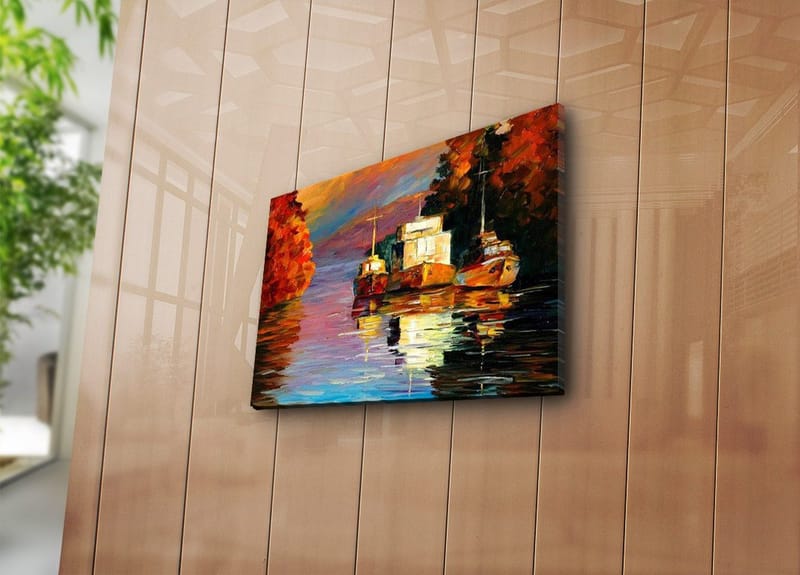 Dekorativ Canvasbillede 28x38 cm - Flerfarvet - Boligtilbehør - Billeder & kunst - Billeder på lærred