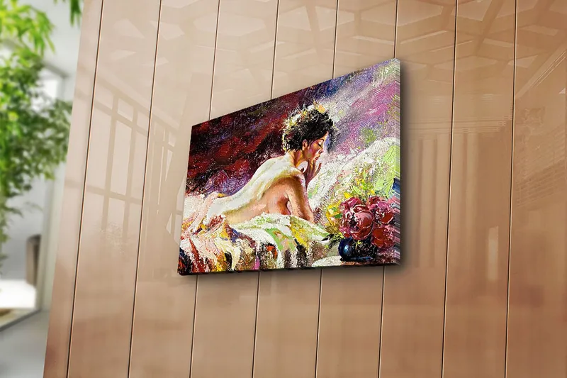 Dekorativ Canvasbillede 28x38 cm - Flerfarvet - Boligtilbehør - Billeder & kunst - Billeder på lærred