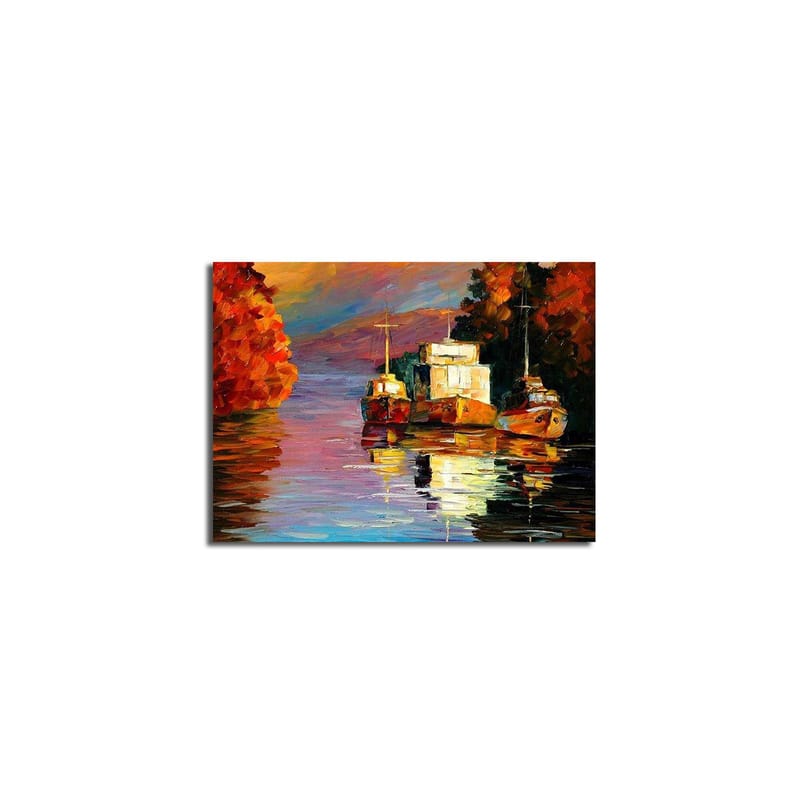 Dekorativ Canvasbillede 28x38 cm - Flerfarvet - Boligtilbehør - Billeder & kunst - Billeder på lærred