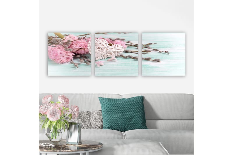 Dekorativ Canvasbillede 3-Dele 30x30 cm, Flerfarvet