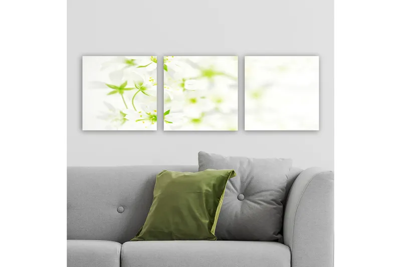 Dekorativ Canvasbillede 3-Dele 30x30 cm, Flerfarvet