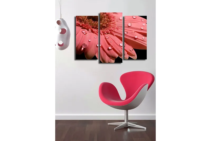 Dekorativ Canvasbillede 3-Dele 45x20 cm - Flerfarvet - Boligtilbehør - Billeder & kunst - Billeder på lærred