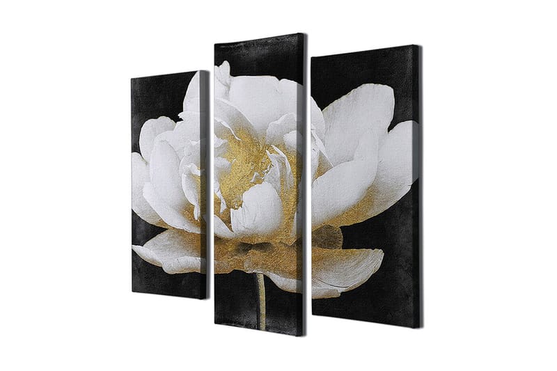 Dekorativ Canvasbillede 3-Dele 45x20 cm - Flerfarvet - Boligtilbehør - Billeder & kunst - Billeder på lærred