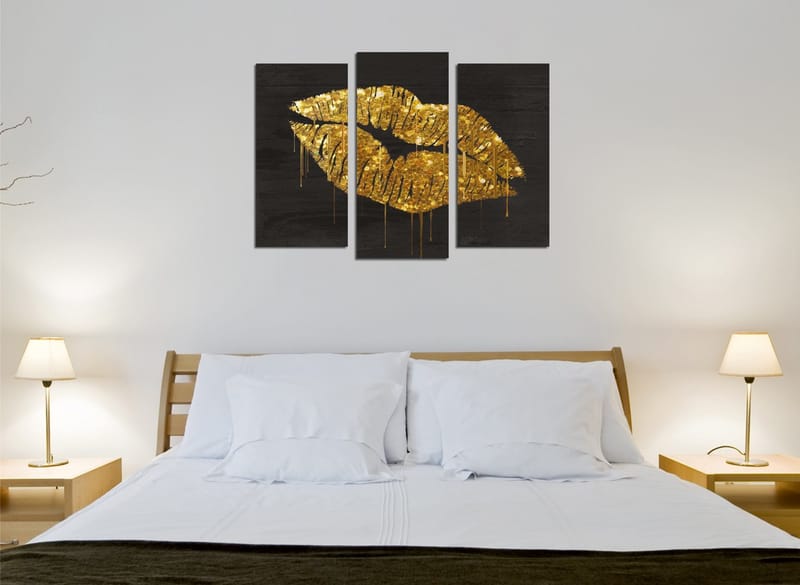 Dekorativ Canvasbillede 3-Dele 45x20 cm - Flerfarvet - Boligtilbehør - Billeder & kunst - Billeder på lærred