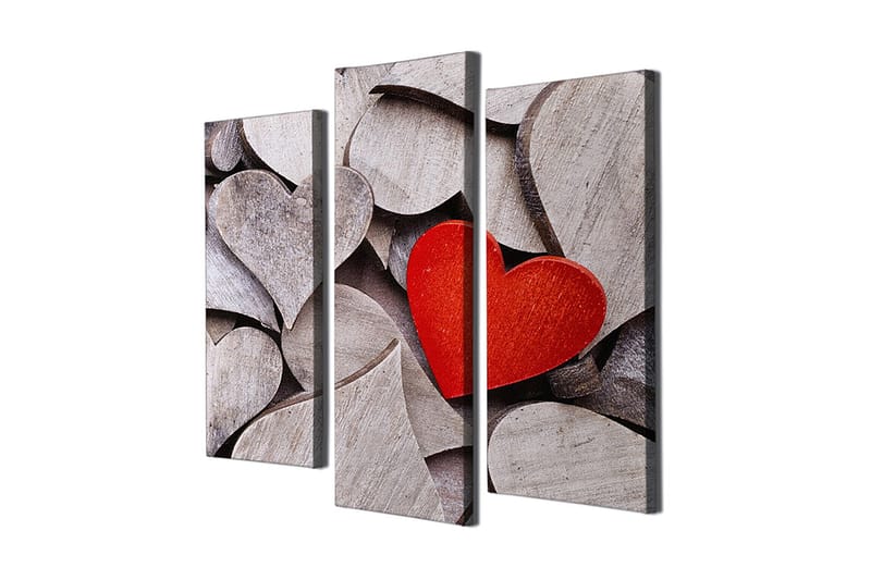 Dekorativ Canvasbillede 3-Dele 45x20 cm - Flerfarvet - Boligtilbehør - Billeder & kunst - Billeder på lærred