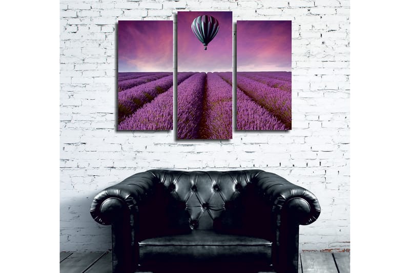 Dekorativ Canvasbillede 3-Dele 45x20 cm - Flerfarvet - Boligtilbehør - Billeder & kunst - Billeder på lærred