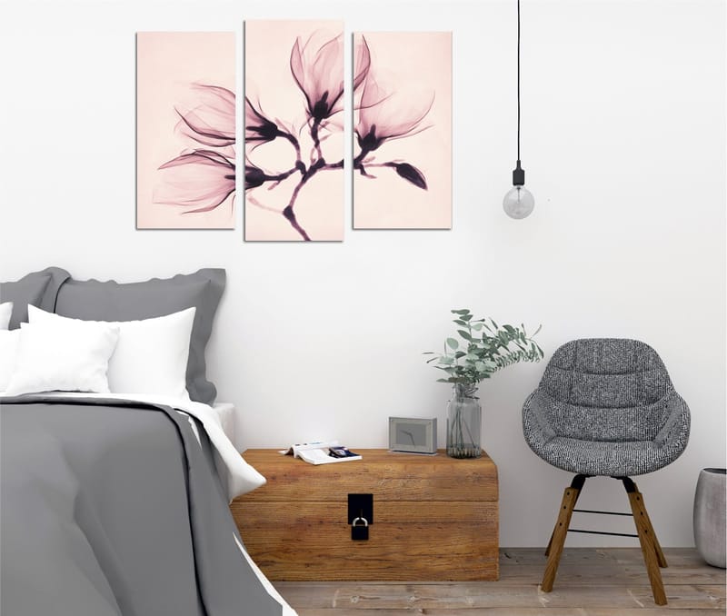 Dekorativ Canvasbillede 3-Dele 45x20 cm - Flerfarvet - Boligtilbehør - Billeder & kunst - Billeder på lærred