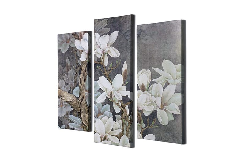 Dekorativ Canvasbillede 3-Dele 45x20 cm - Flerfarvet - Boligtilbehør - Billeder & kunst - Billeder på lærred