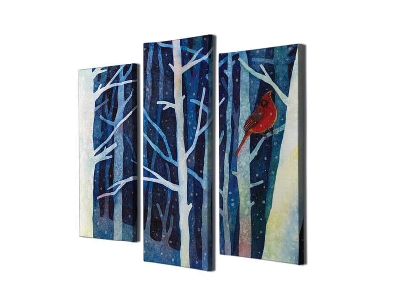 Dekorativ Canvasbillede 3-Dele 45x20 cm - Flerfarvet - Boligtilbehør - Billeder & kunst - Billeder på lærred