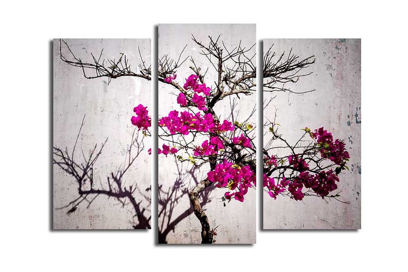 Dekorativ Canvasbillede 3-Dele 45x20 cm - Flerfarvet - Boligtilbehør - Billeder & kunst - Billeder på lærred