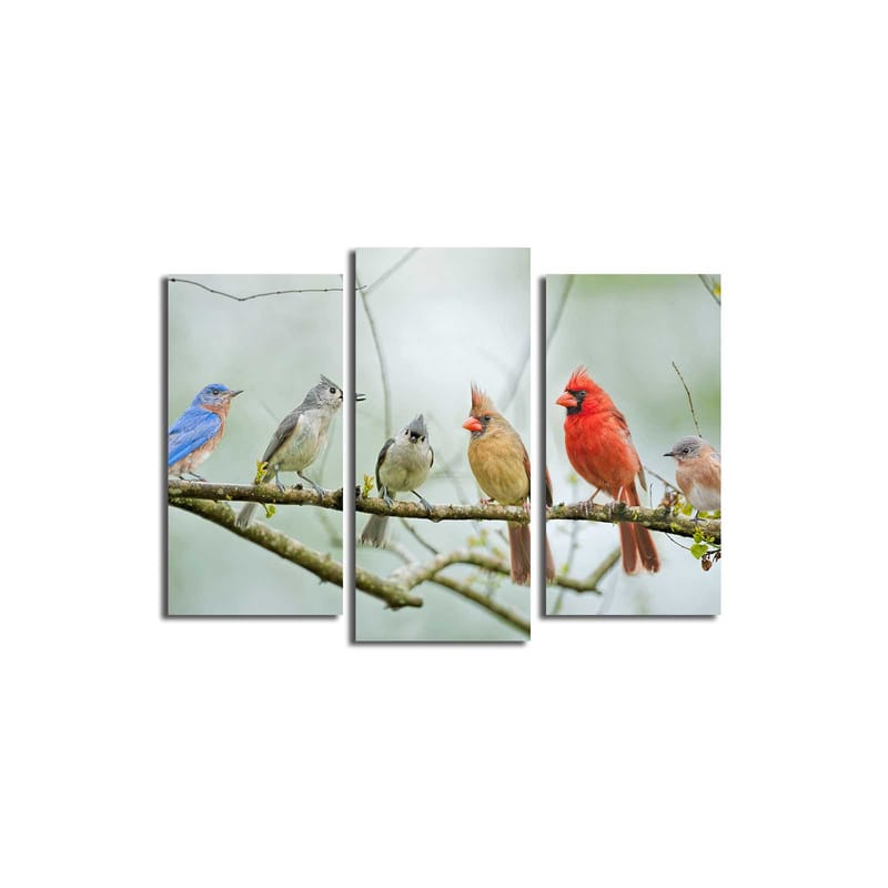 Dekorativ Canvasbillede 3-Dele 45x20 cm - Flerfarvet - Boligtilbehør - Billeder & kunst - Billeder på lærred