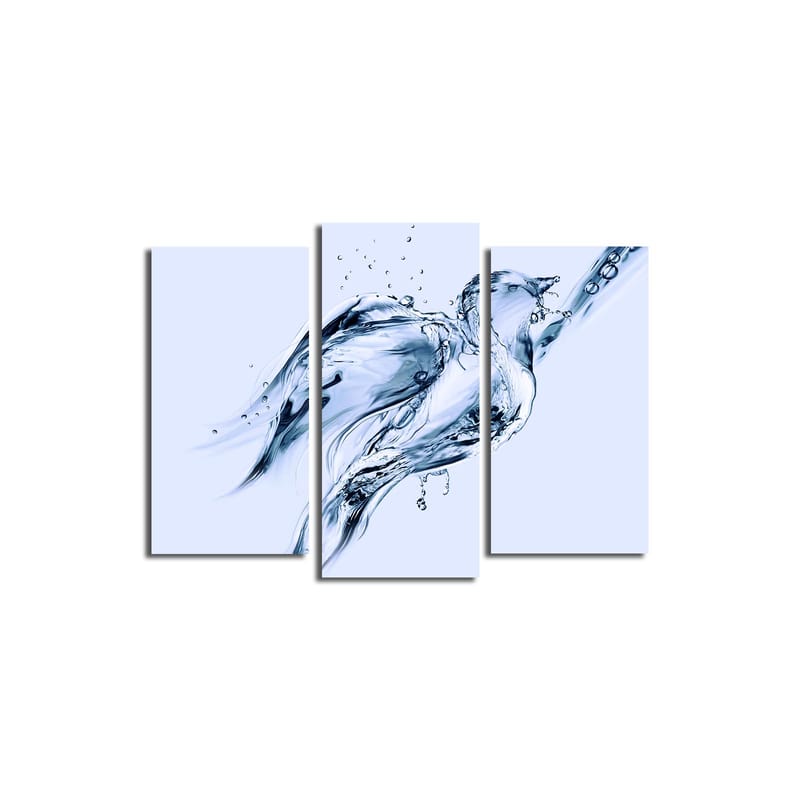 Dekorativ Canvasbillede 3-Dele 45x20 cm - Flerfarvet - Boligtilbehør - Billeder & kunst - Billeder på lærred