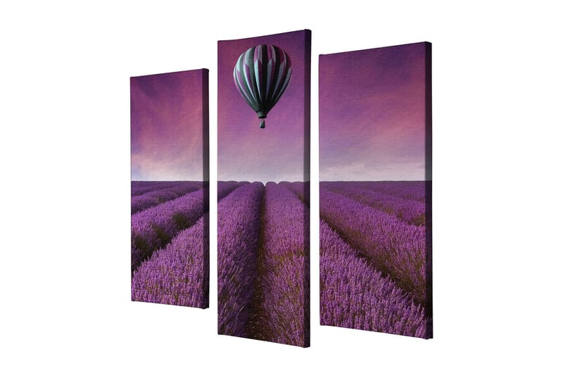 Dekorativ Canvasbillede 3-Dele 45x20 cm - Flerfarvet - Boligtilbehør - Billeder & kunst - Billeder på lærred