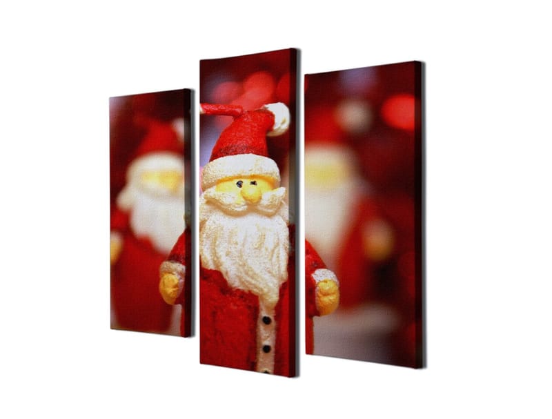 Dekorativ Canvasbillede 3-Dele 45x20 cm - Flerfarvet - Boligtilbehør - Billeder & kunst - Billeder på lærred