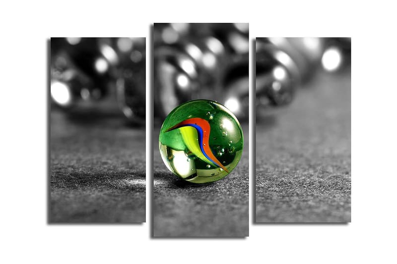 Dekorativ Canvasbillede 3-Dele 45x20 cm, Flerfarvet