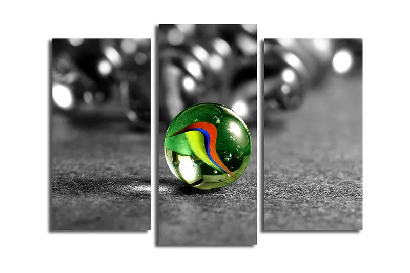 Dekorativ Canvasbillede 3-Dele 45x20 cm, Flerfarvet