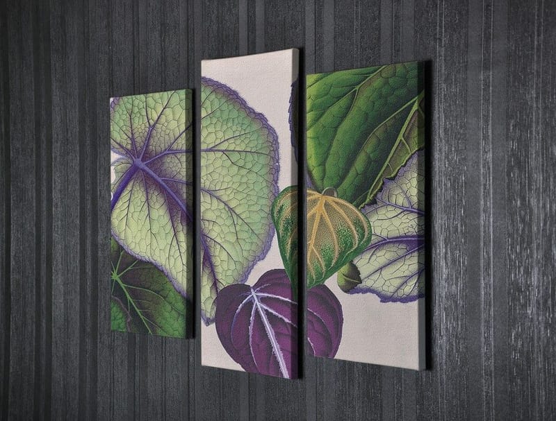 Dekorativ Canvasbillede 3-Dele 45x20 cm - Flerfarvet - Boligtilbehør - Billeder & kunst - Billeder på lærred