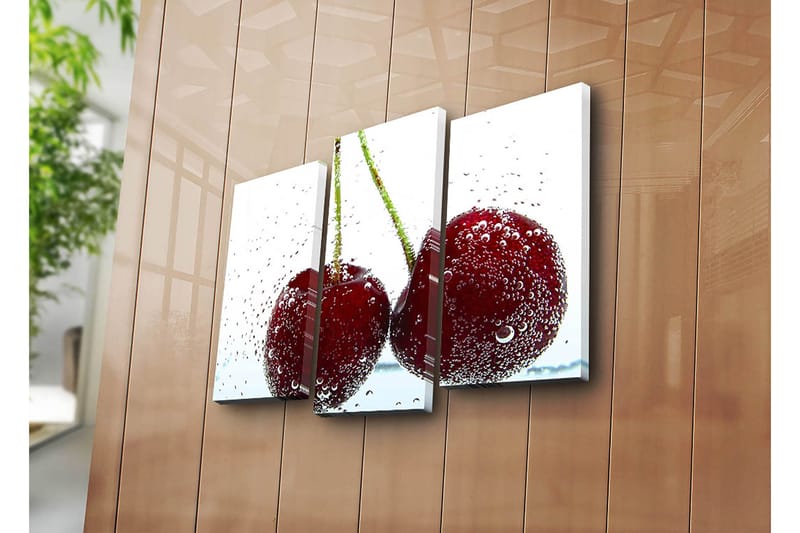 Dekorativ Canvasbillede 3-Dele 45x20 cm - Flerfarvet - Boligtilbehør - Billeder & kunst - Billeder på lærred