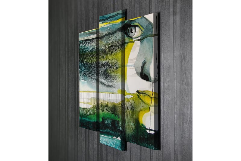 Dekorativ Canvasbillede 3-Dele 45x20 cm - Flerfarvet - Boligtilbehør - Billeder & kunst - Billeder på lærred