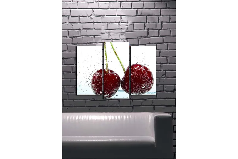 Dekorativ Canvasbillede 3-Dele 45x20 cm - Flerfarvet - Boligtilbehør - Billeder & kunst - Billeder på lærred