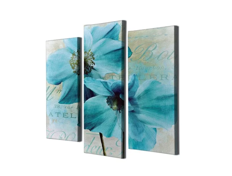 Dekorativ Canvasbillede 3-Dele 45x20 cm - Flerfarvet - Boligtilbehør - Billeder & kunst - Billeder på lærred