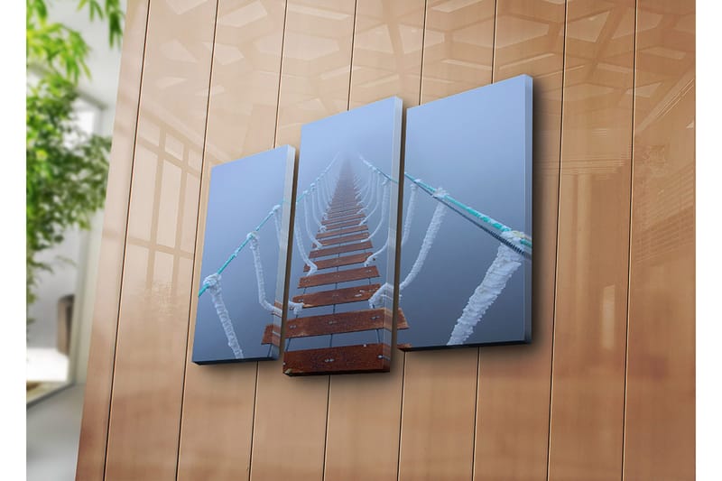 Dekorativ Canvasbillede 3-Dele 45x20 cm - Flerfarvet - Boligtilbehør - Billeder & kunst - Billeder på lærred