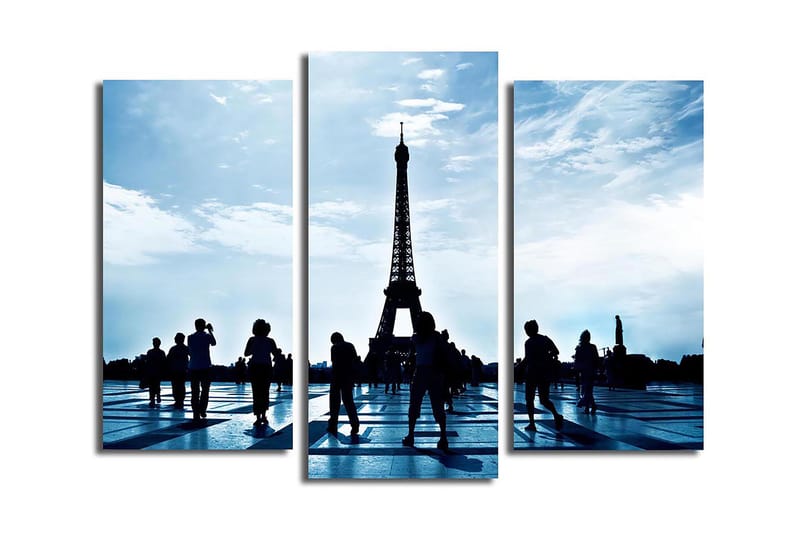 Dekorativ Canvasbillede 3-Dele 45x20 cm, Flerfarvet