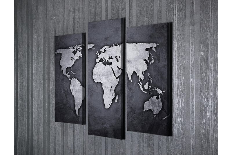 Dekorativ Canvasbillede 3-Dele 45x20 cm - Flerfarvet - Boligtilbehør - Billeder & kunst - Billeder på lærred