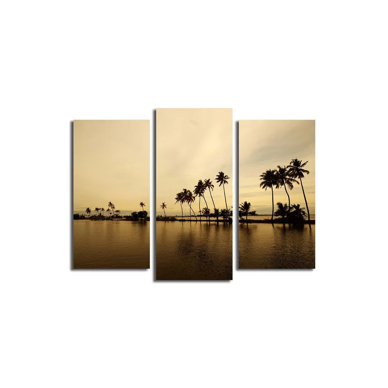 Dekorativ Canvasbillede 3-Dele 45x20 cm, Flerfarvet