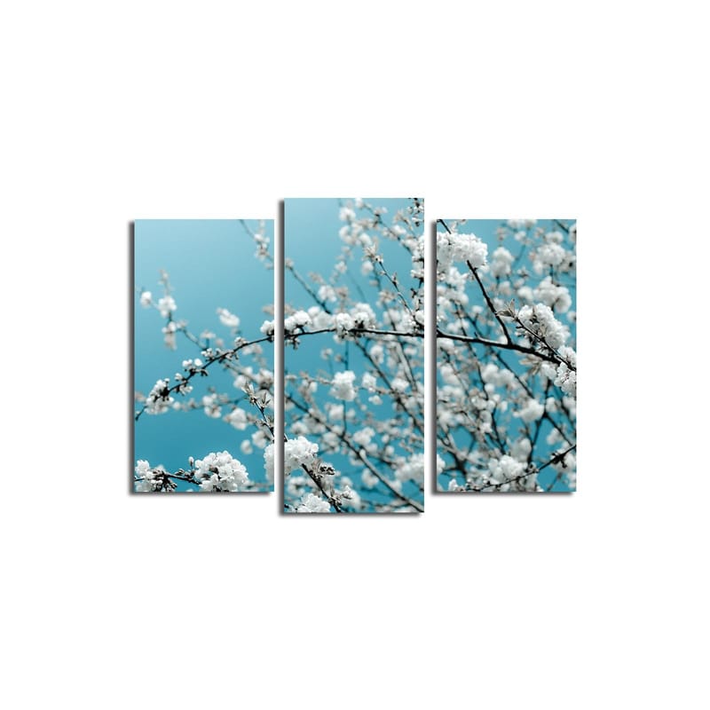 Dekorativ Canvasbillede 3-Dele 45x20 cm - Flerfarvet - Boligtilbehør - Billeder & kunst - Billeder på lærred